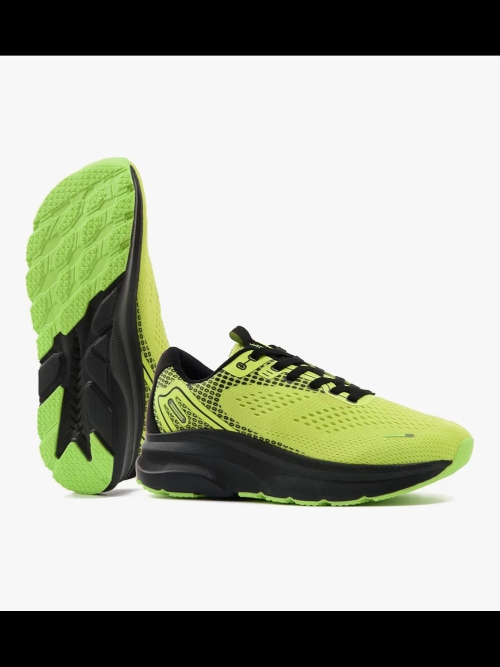 Jackshibo Men's Neon Lime Athletic Swim Shoe - Black Accents #71 - Picture 5 of 6